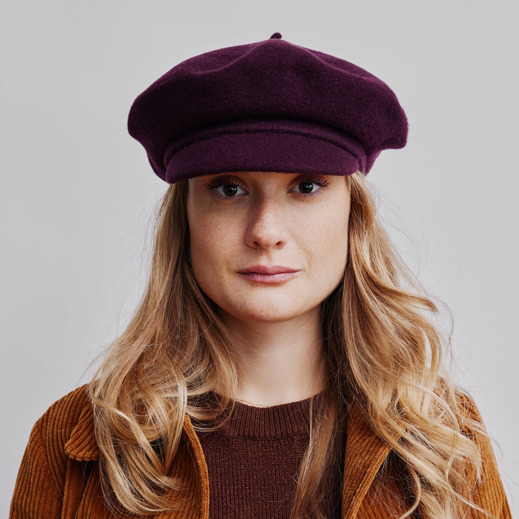 Hat shelf Fanky Beret Cap - Eggplant