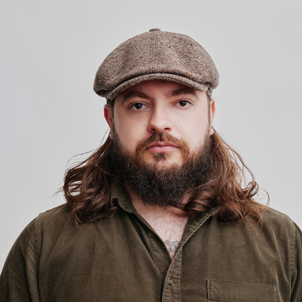 Stetson 6 Panel Cap Virgin Wool Brown