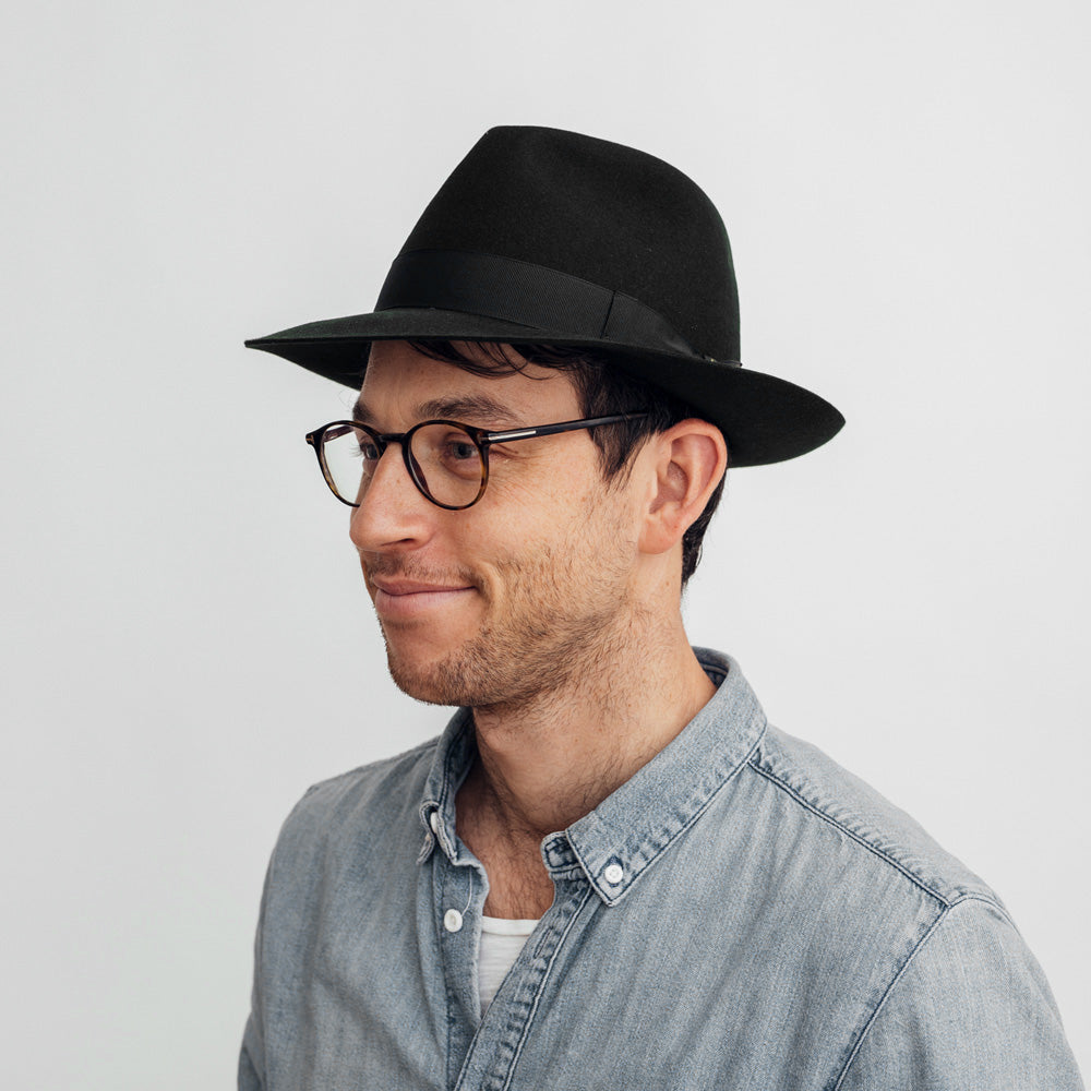 Borsalino Alessandria Fedora Dark Green