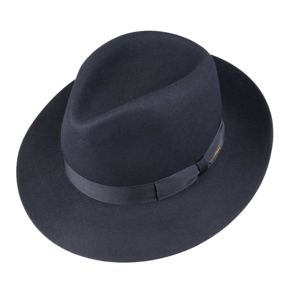 Stetson Penn Fedora Furfelt Dark Blue