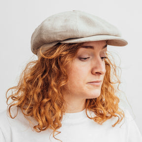 Hatthyllan Börje Växbo Lin Newsboy Cap Purple