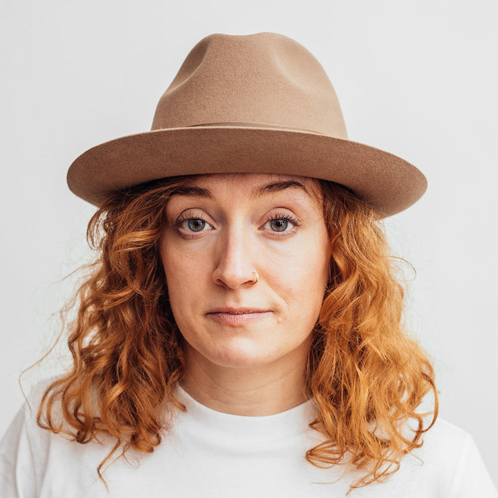 Hatthyllan Fedora Jonathan Dark Beige