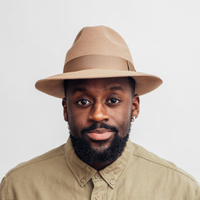 Hat shelf Fedora Jonathan Dark Beige