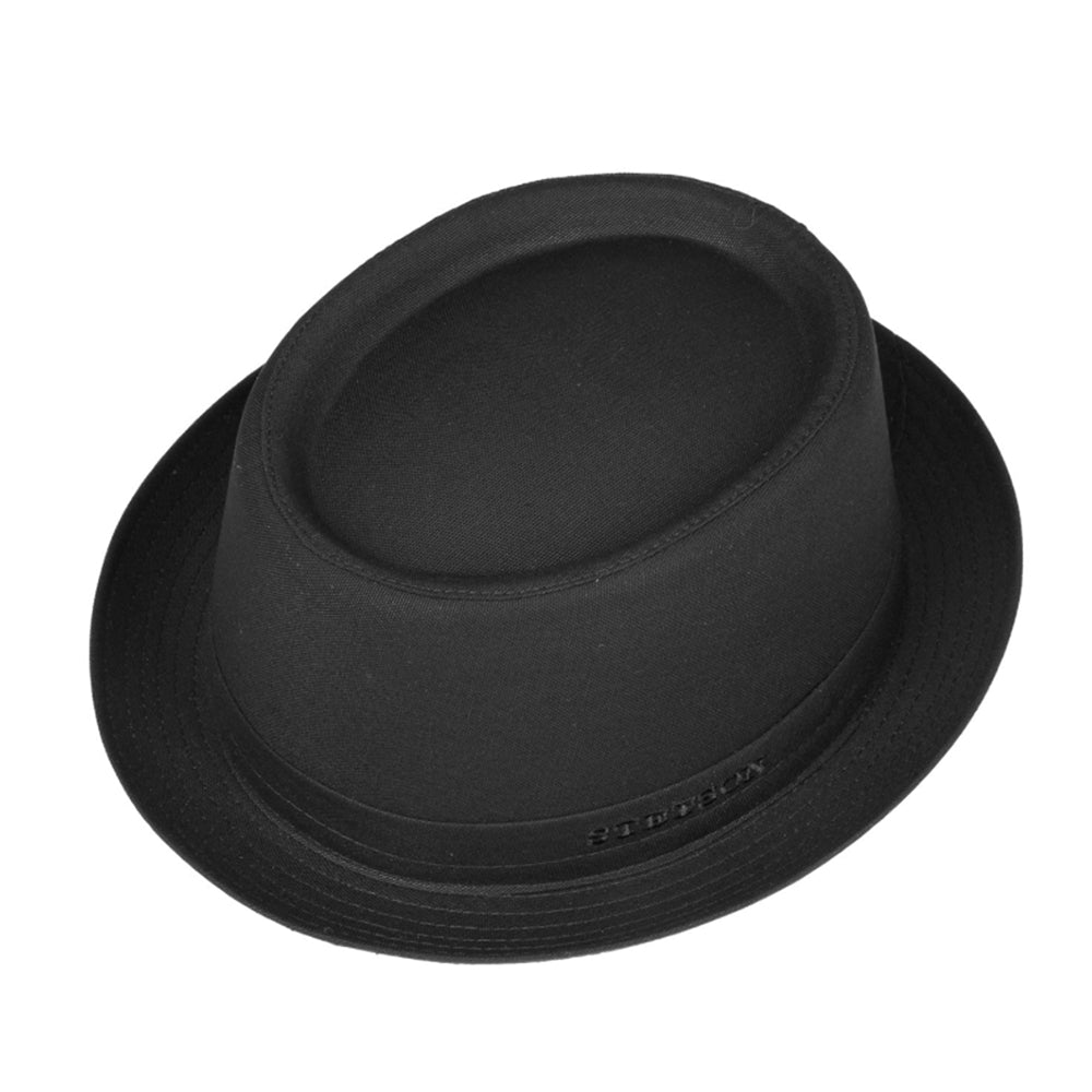 Stetson Pork Pie Cotton Black