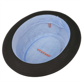 Stetson Pork Pie Cotton Black