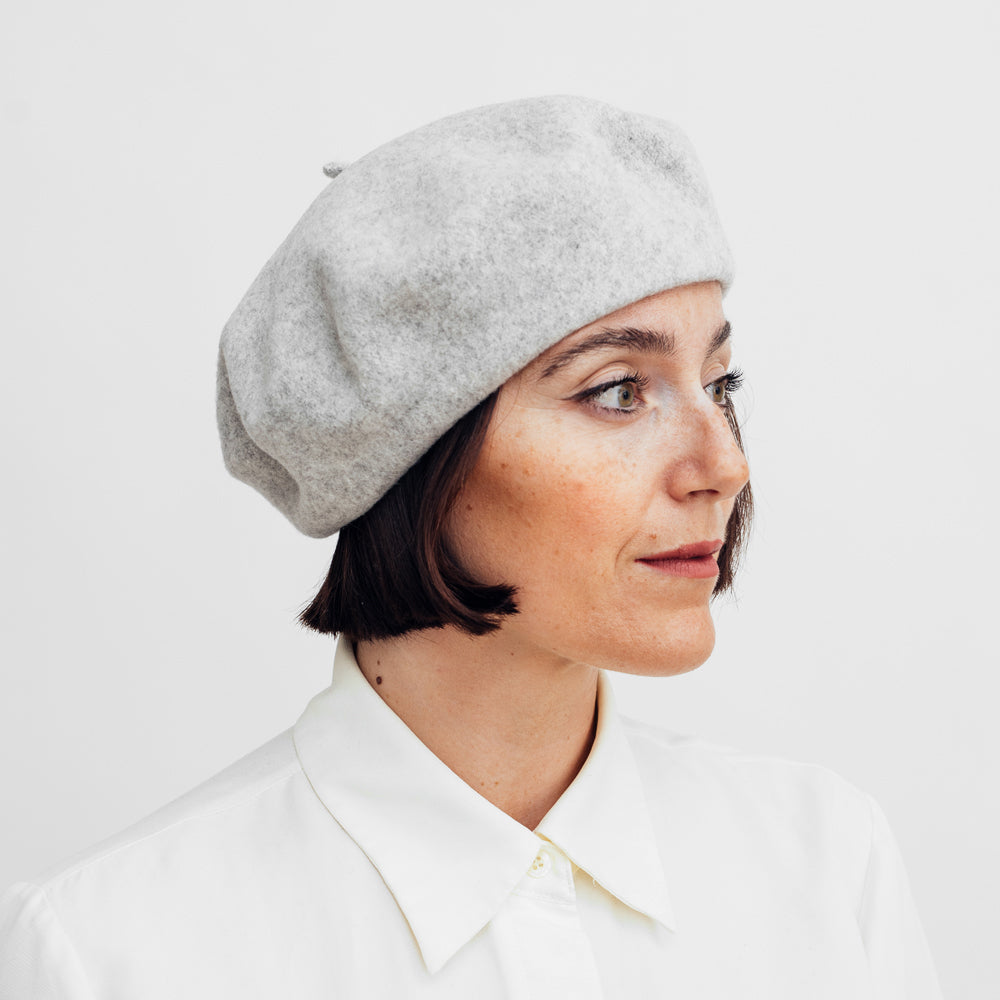 Hatthyllan Beret - Light Grey