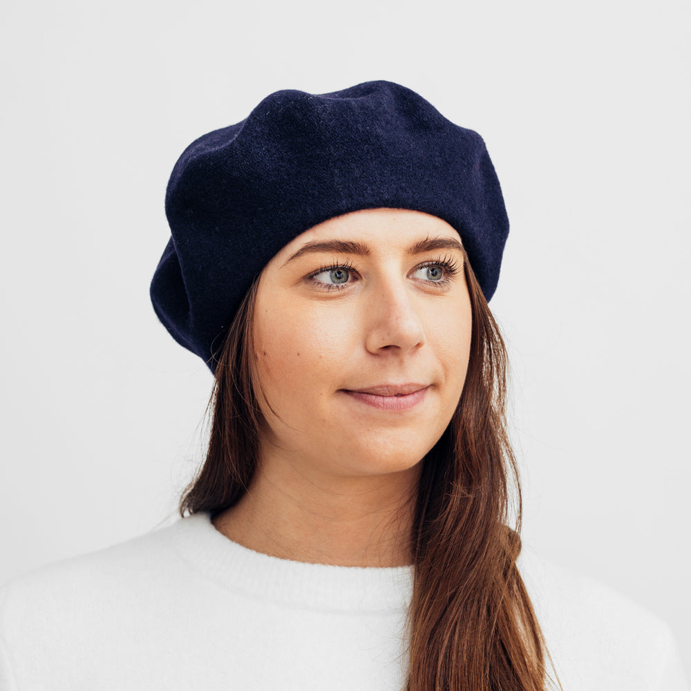Hatthyllan Beret - Navy