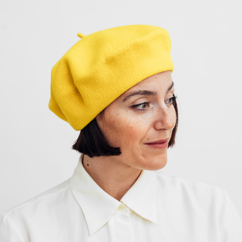Hatthyllan Beret - Lemon