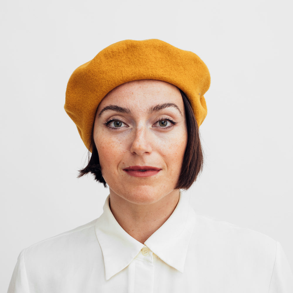 Hatthyllan Beret - Mustard