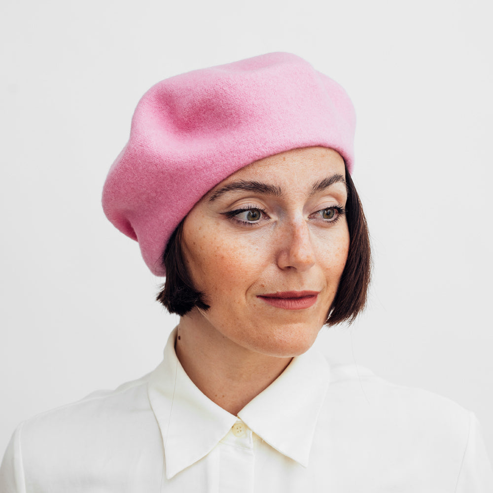 Hatthyllan Beret - Flamingo