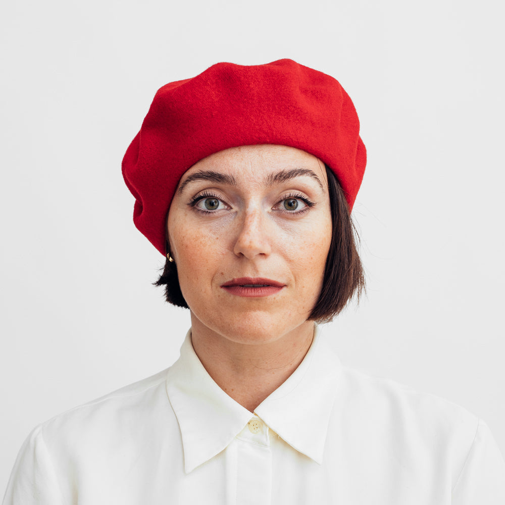 Hatthyllan Beret - Red Lipstick