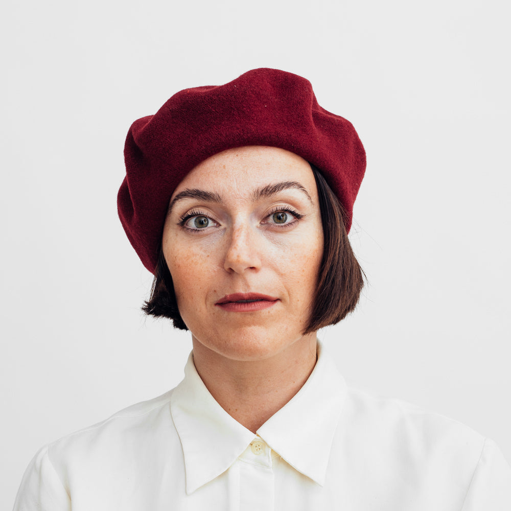 Hatthyllan Beret - Cherry