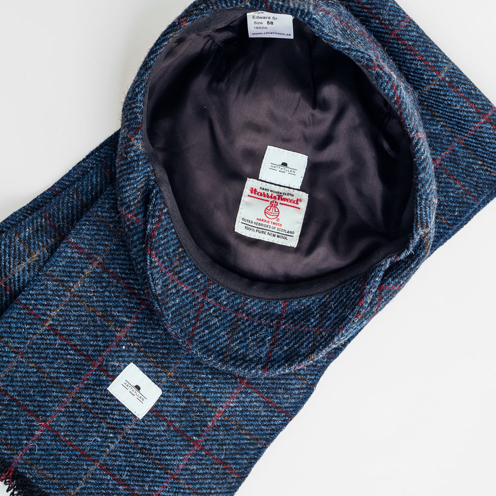 CTH Ericson Edward Sr Harris Tweed Overcheck Blue