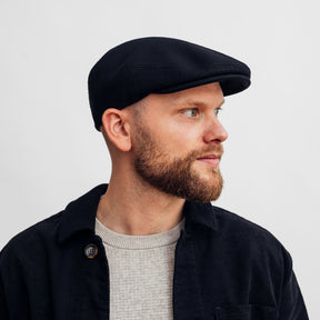 Hatthyllan Flat Cap Edward Melton Black