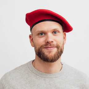 Tonak Beret Monty Wool Red