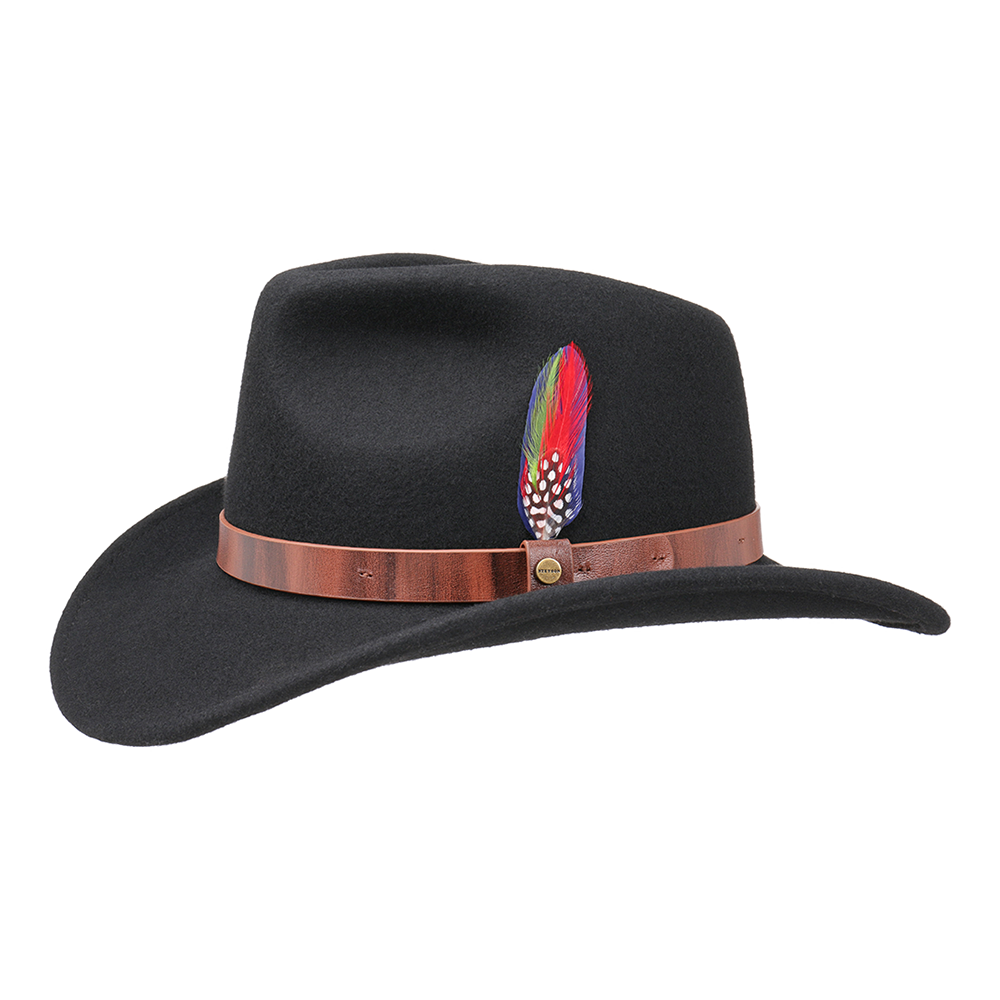 Stetson Traveller Western Woolfelt Black