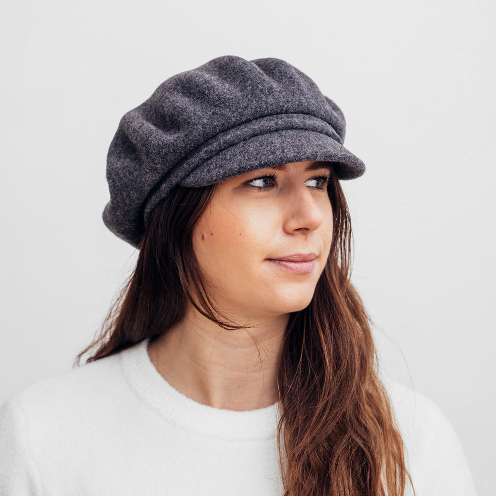 Hatthyllan Fanky Beret Cap - Grey