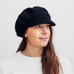 Hattehylde Fanky Beret Cap - Sort