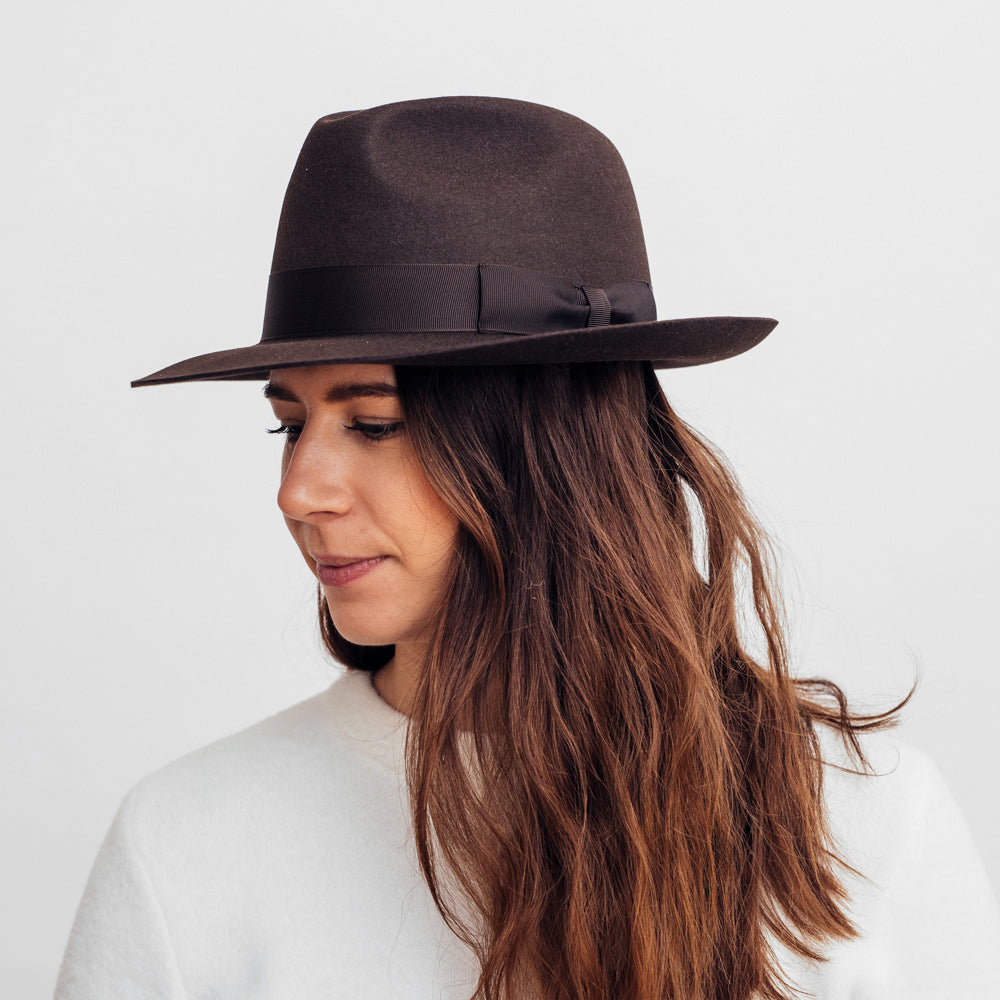 Hatthyllan Jonathan Fedora Brown