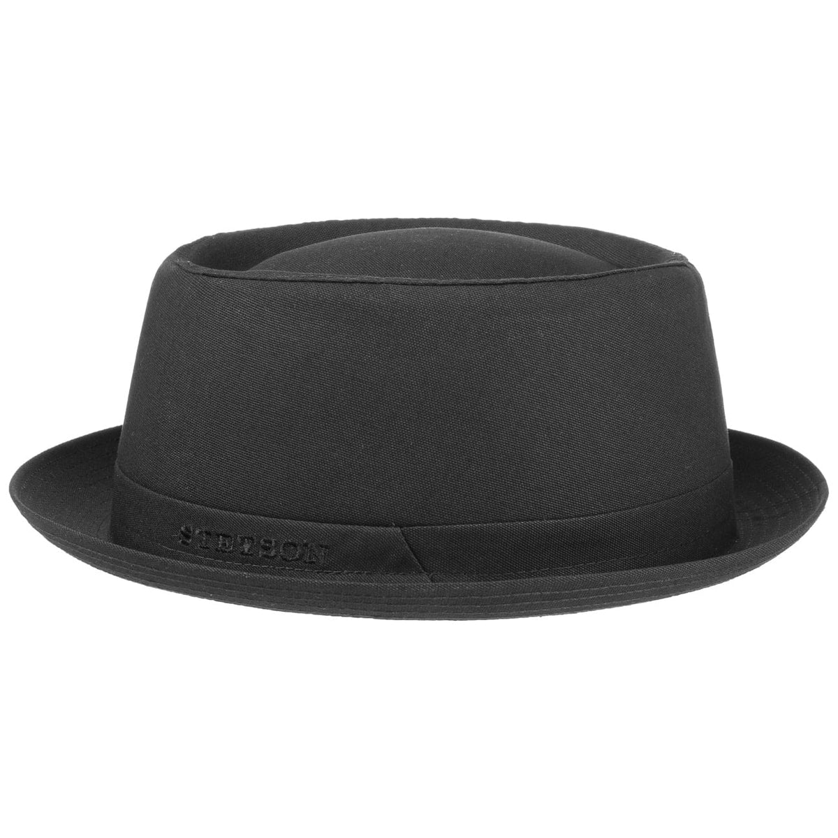 Stetson Pork Pie Cotton Black