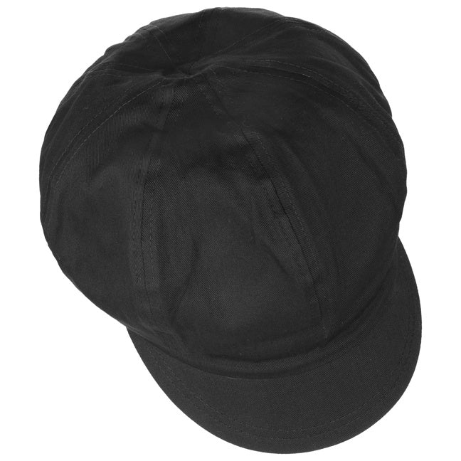 Seeberger Cotton Fabric Balloon Cap Black
