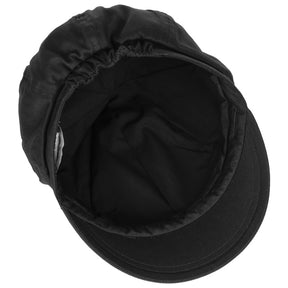 Seeberger Cotton Fabric Balloon Cap Black
