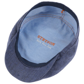 Stetson Belfast Driver Cap Linen Blue