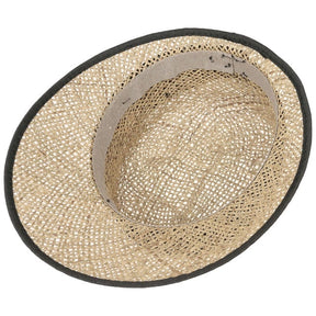 Seeberger Seagrass Straw Cap Natural/Black