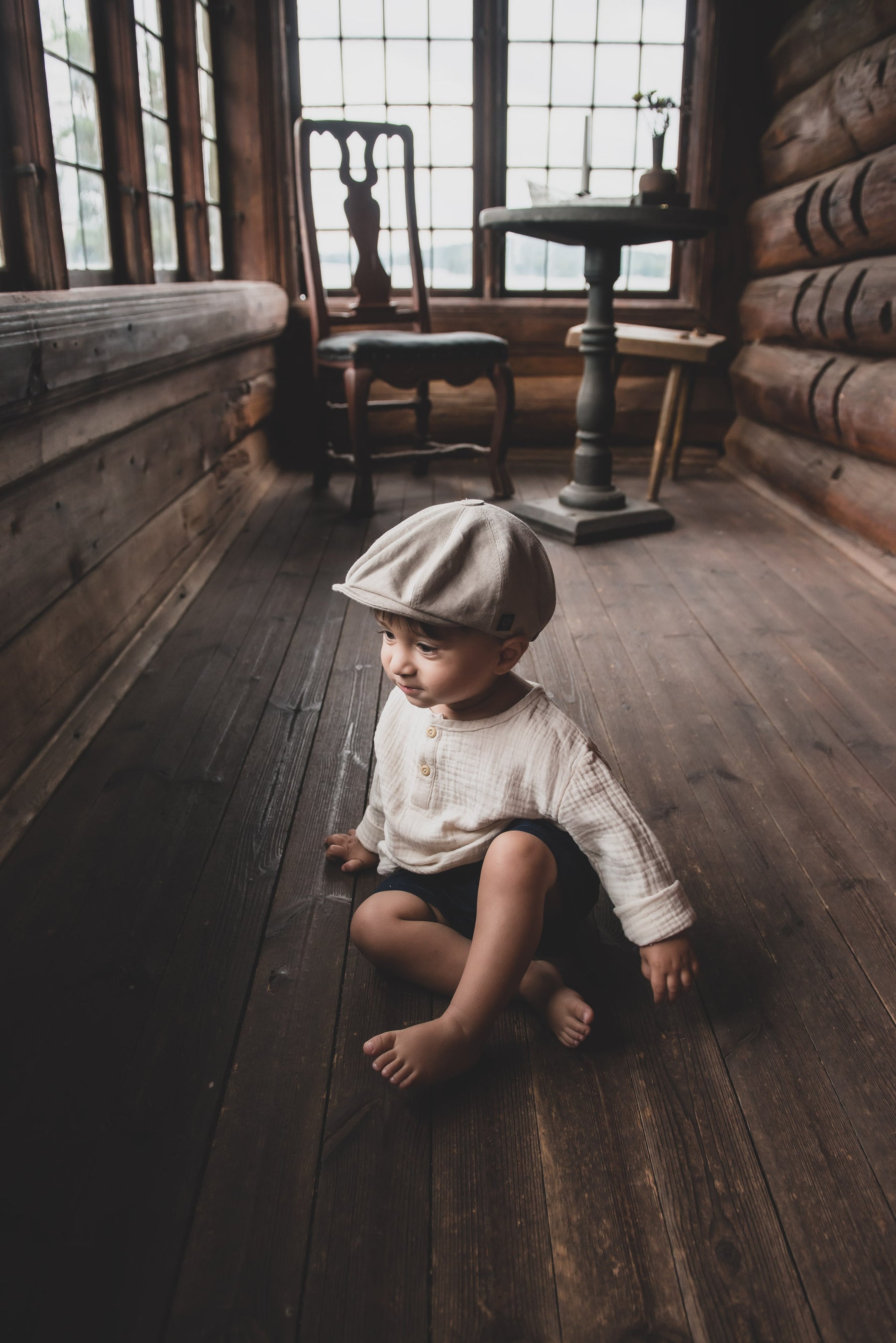 CTH-Mini Theodor Jr Slub Kakhi