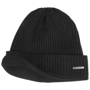 Stetson Beanie Parkman Merino Wool Black