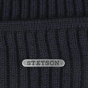 Stetson Beanie Parkman Merino Wool Blue
