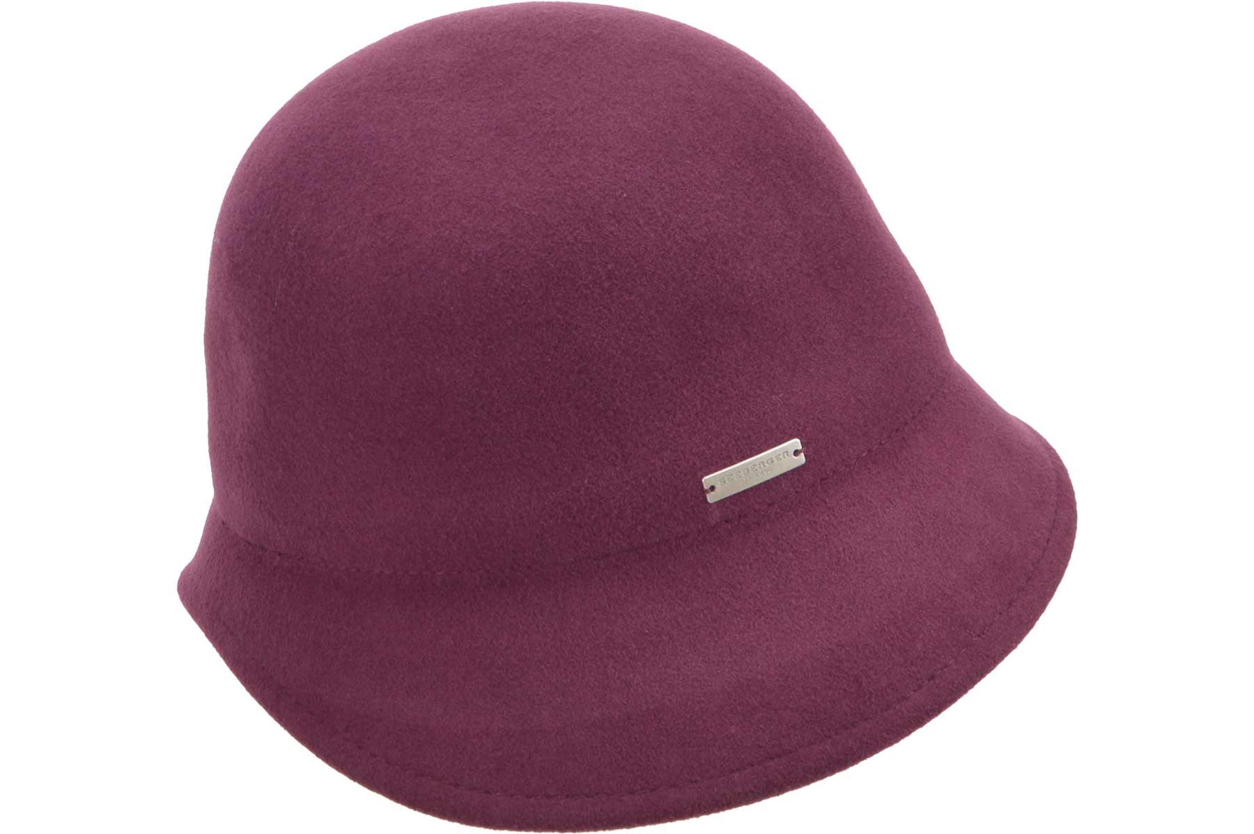 Seeberger Woolfelt Cloche Burgundy Red