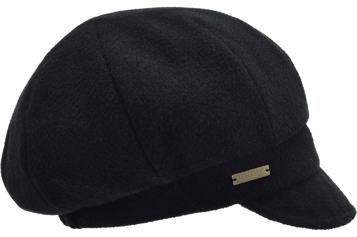 Seeberger Fabric Balloon Cap Black