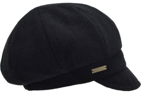 Seeberger Fabric Balloon Cap Black