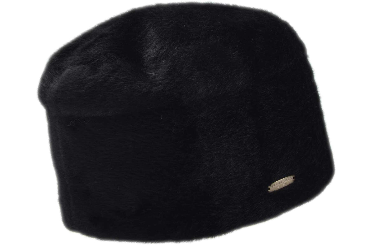 Seeberger Fake Fur Toque Black