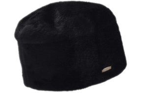 Seeberger Fake Fur Toque Black