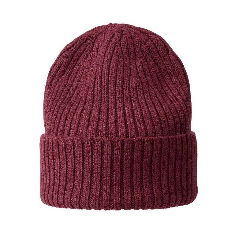 Beanie Merino Wool Burgundy
