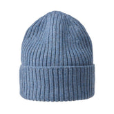 Beanie Merino Wool Steel Blue