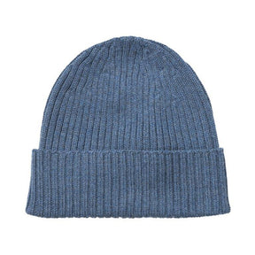 Beanie Merino Wool Steel Blue
