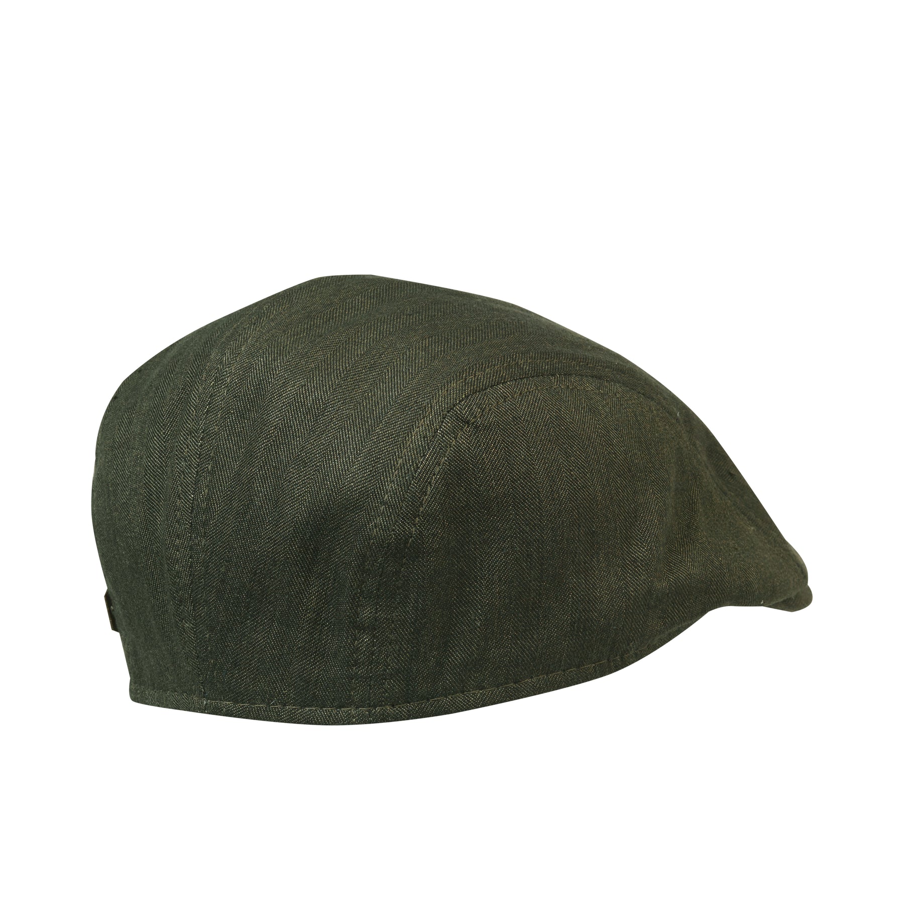 MJM Daffy Linen/Cotton Mix Green Herringbone