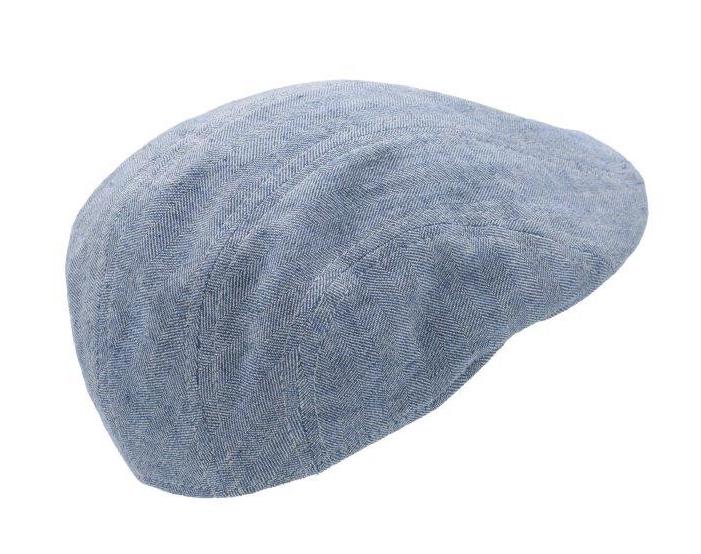 MJM Maddy Eco Cotton/Linen Navy Herringbone