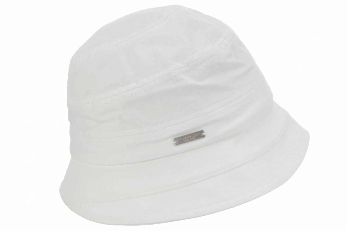 Seeberger Cloche Small Brim White