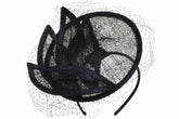 Seeberger Sinamay Fascinator Black
