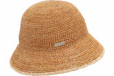 Seeberger Raffia Cloche Sand/Linen