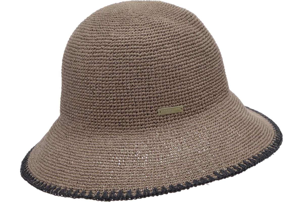 Seeberger Fine Paper Crochet Chloche Taupe/Black