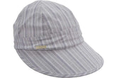 Seeberger Cotton Cap With Stripes Light Blue