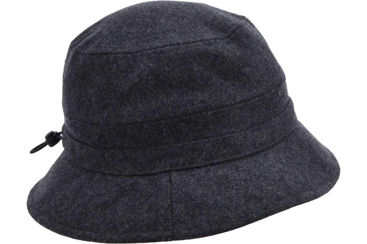 Seeberger Woolmix Bucket Hat Anthracite