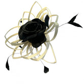 Mc Burn Emma B Fascinator Sinamay Rose