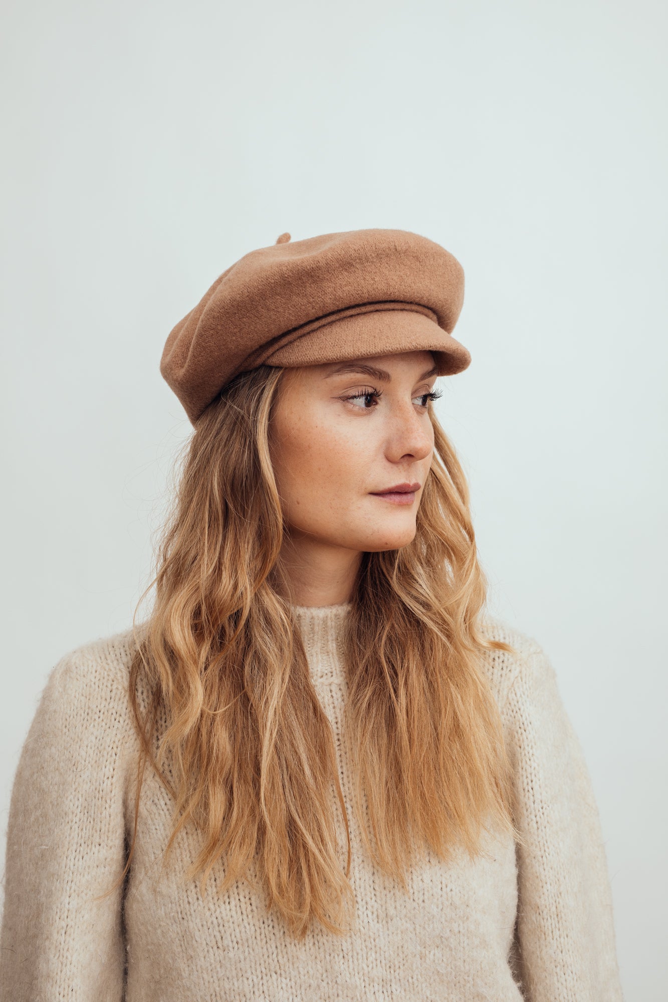 Hatthyllan Fanky Beret Cap -Beige