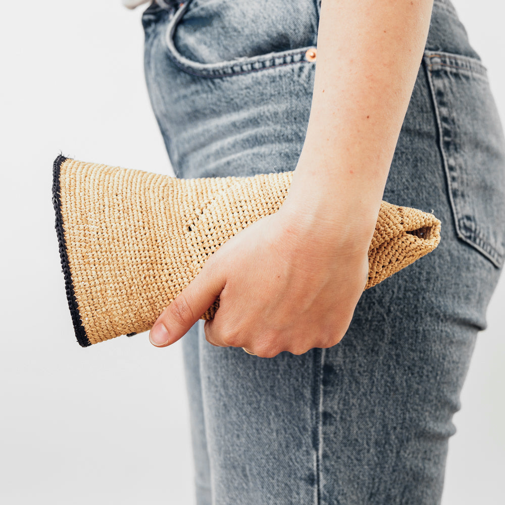 Seeberger Raffia Cloche Green/Khaki